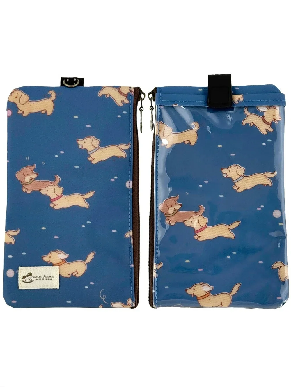 Waterproof Dachshund Weiner Dog Phone Case Pouch W/ Neck Strap